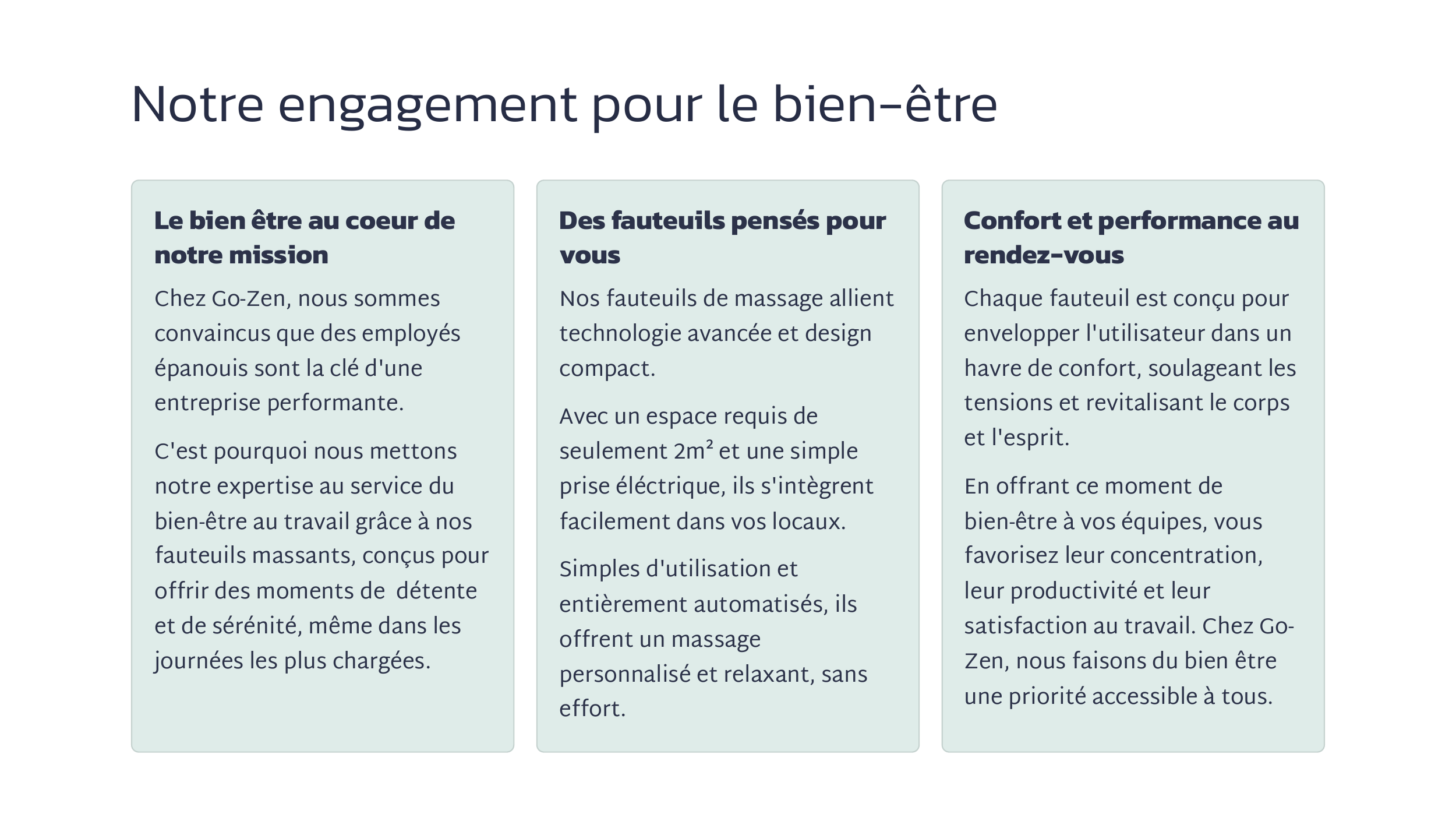 Engagement pour le bien-être